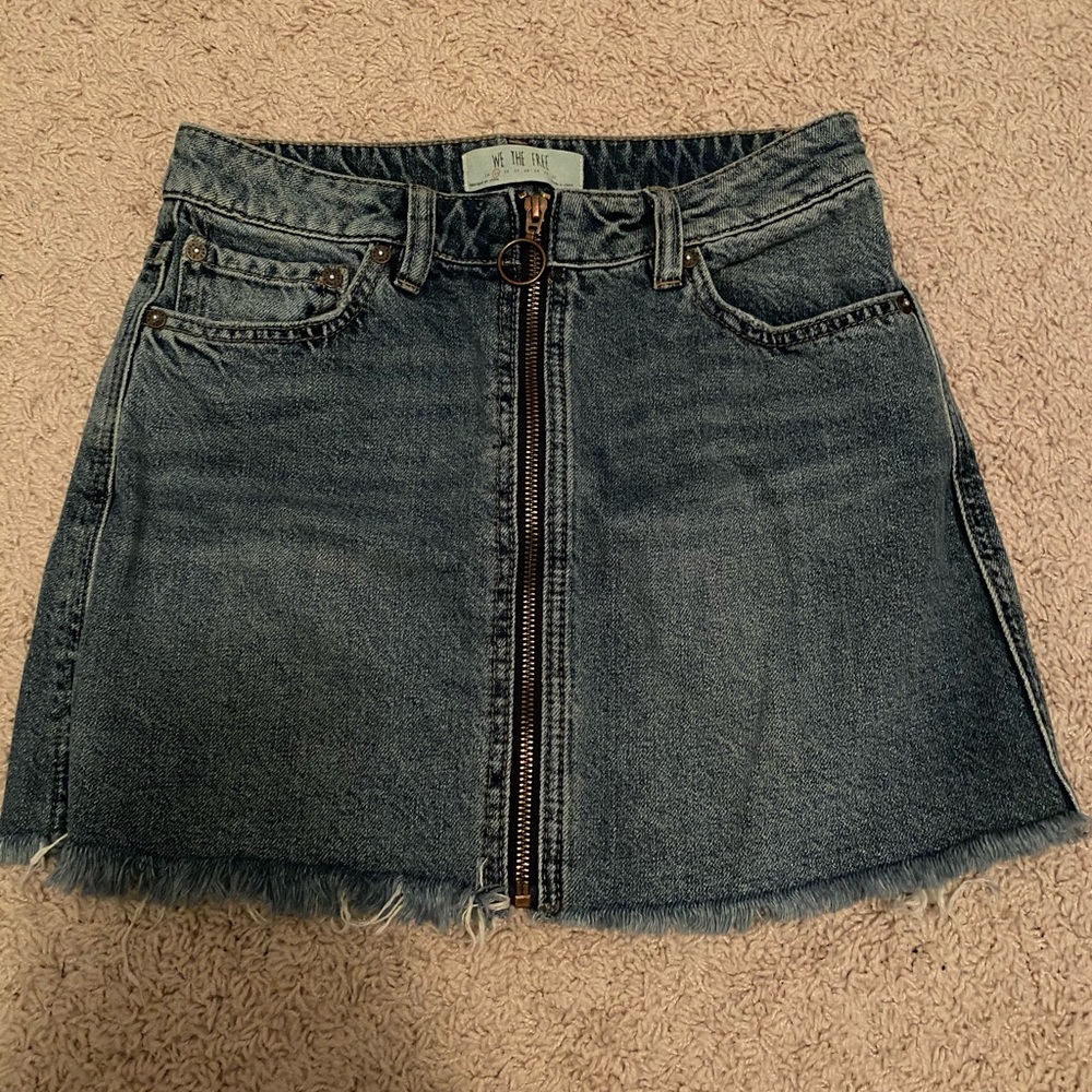 Free People Denim Skirt